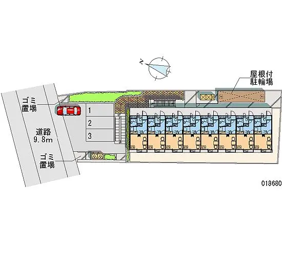 ★手数料０円★東大阪市東豊浦町　月極駐車場（LP）